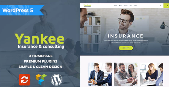Yankee - Insurance & Consulting WordPress Theme