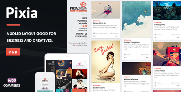Pixia - Showcase WordPress Theme
