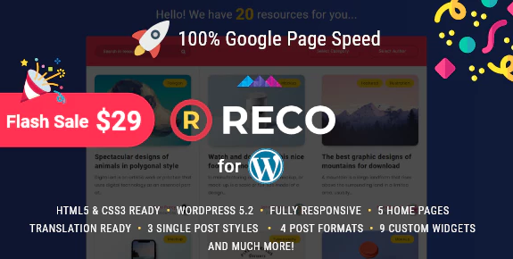 Reco - Minimal Theme for Freebies 5.1.0