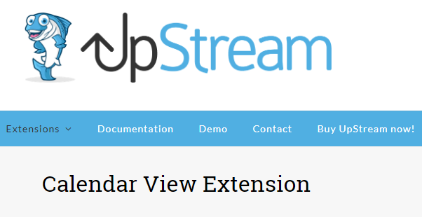 UpStream - Calendar View Extension