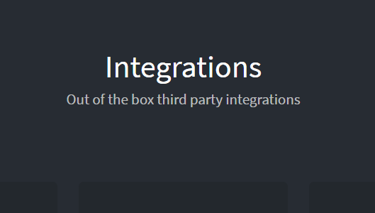 Users Insights - Integrations