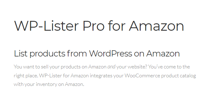 Product Image - WP-Lister Pro for Amazon 2.6.17 Product Image - WP-Lister Pro for Amazon 2.6.17