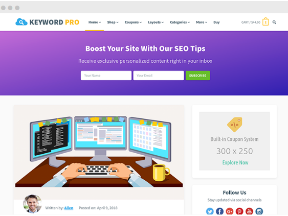 Product Image - HappyThemes Keyword Pro 1.4