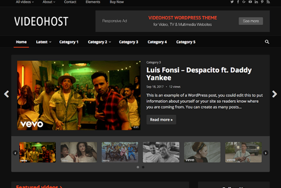 Product Image - HappyThemes VideoHost Pro 1.5