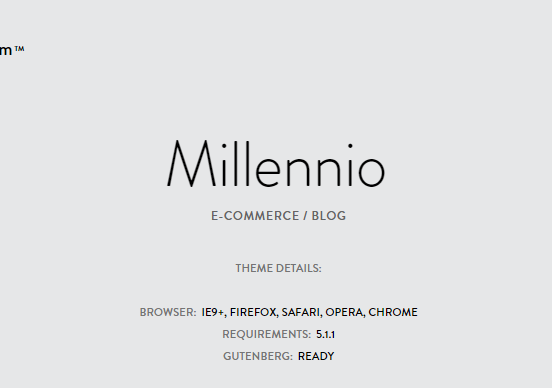 Product Image - Themes Kingdom Millennio WordPress Theme 2.0.1