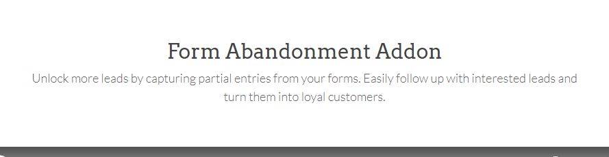 WPForms Form Abandonment Addon
