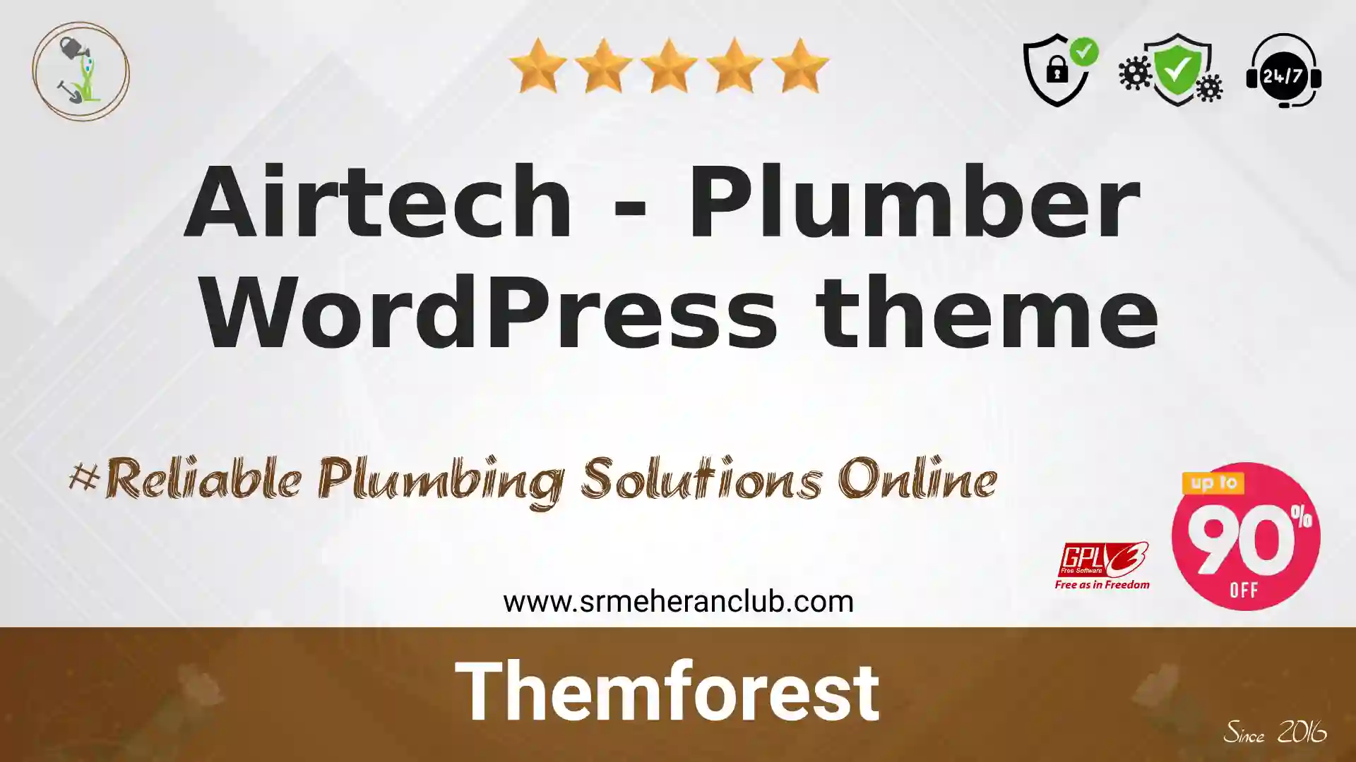 Airtech – Plumber WordPress theme — Theme by Themeforest