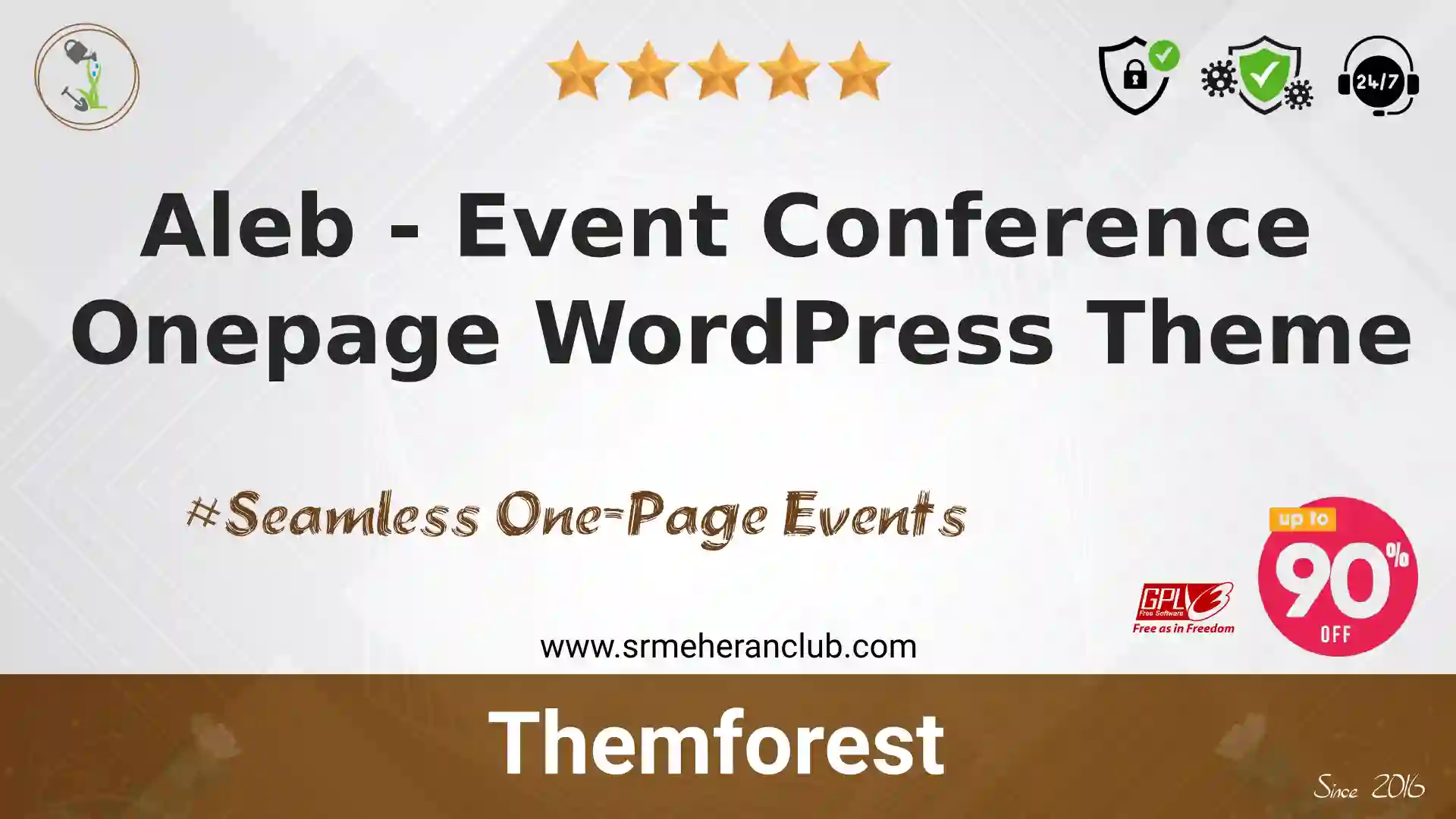Aleb – Event Conference Onepage WordPress Theme — Theme by Themeforest