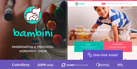 Bambini - Kindergarten & Pre-School Theme