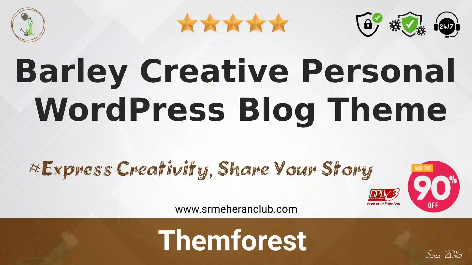 Barley Creative Personal WordPress Blog Theme — Theme by Themeforest
