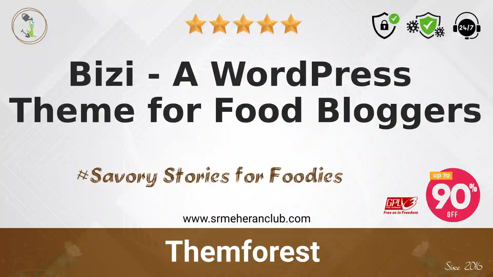 Bizi – A WordPress Theme for Food Bloggers