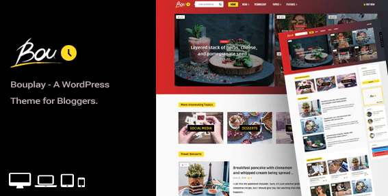 Bouplay WP - Personal News / Magazine Theme