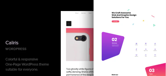 Caliris - Responsive One Page WordPress Theme