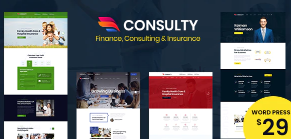 Consulty - Business Finance WordPress Theme