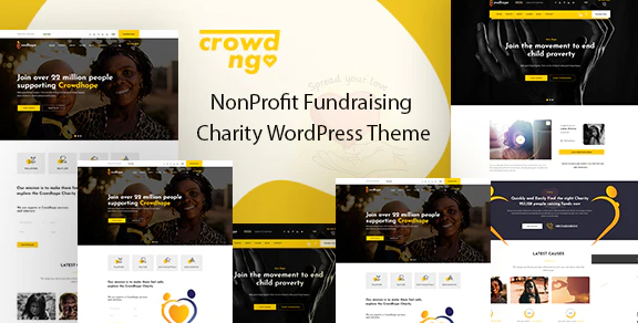 Product Image - Crowdngo – Fundraising Charity WordPress Theme 1.0.5