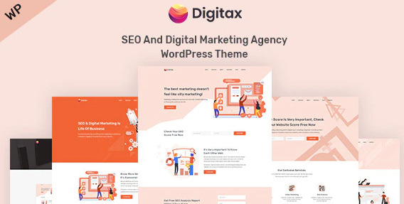 Product Image - Digitax – SEO & Digital Marketing Agency Themes 1.1.5