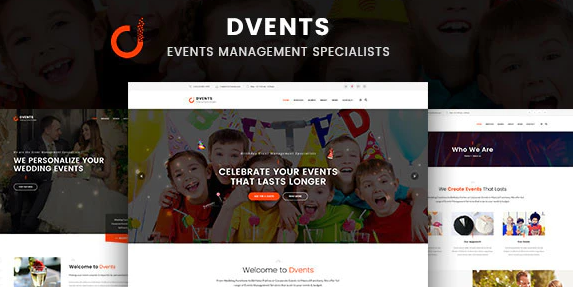 Dvents - Events Management Agency Theme