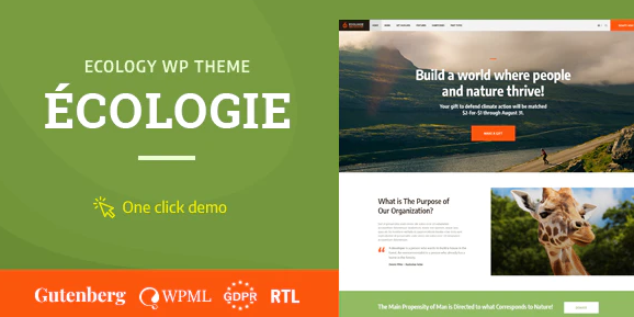 Ecologie - Environmental & Ecology WordPress Theme