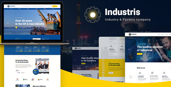 Product Image - Industris – Factory & Business WordPress Theme 1.1.1
