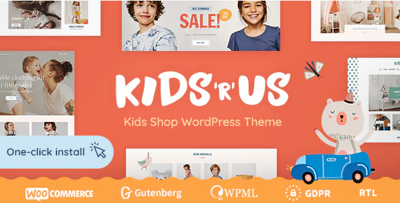 Kids R Us - Toy Store and Kids Clothes Shop Theme