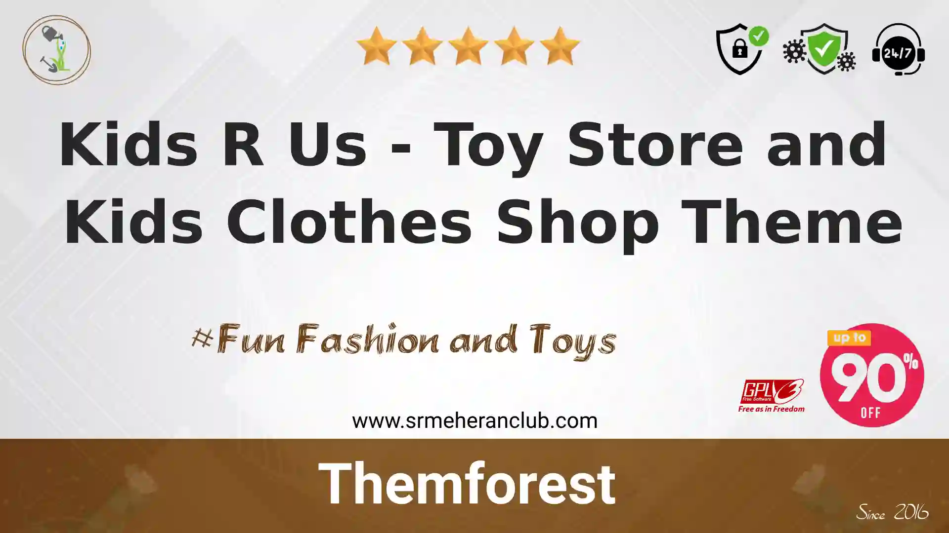 Kids R Us – Toy Store and Kids Clothes Shop Theme