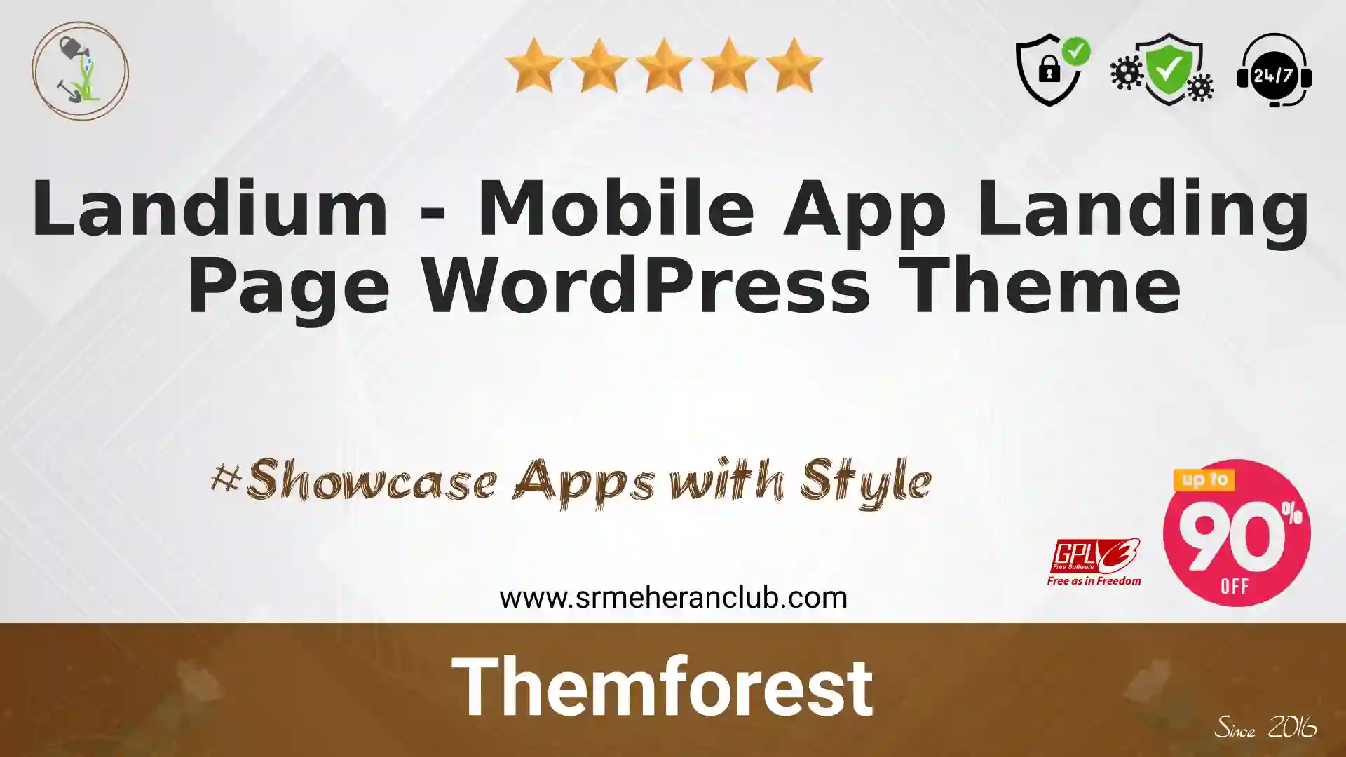 Landium – Mobile App Landing Page WordPress Theme
