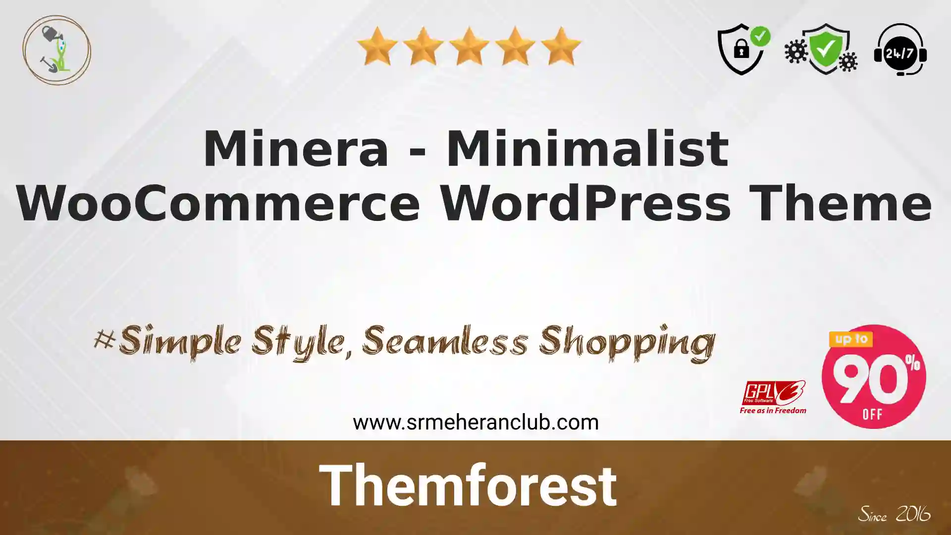 Minera – Minimalist WooCommerce WordPress Theme — Theme by Themeforest