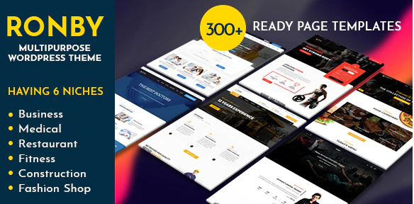 Ronby | 6 Niche Business Multi-Purpose Theme