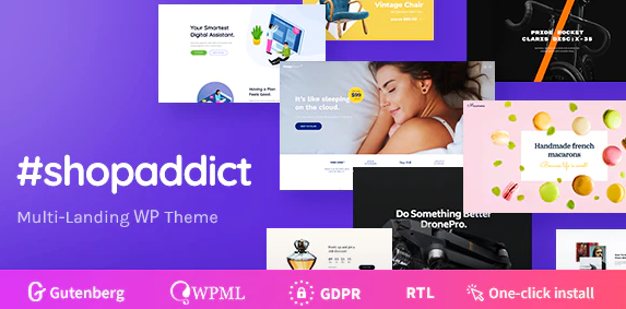 Shopaddict - WPLanding Pages To Sell Anything