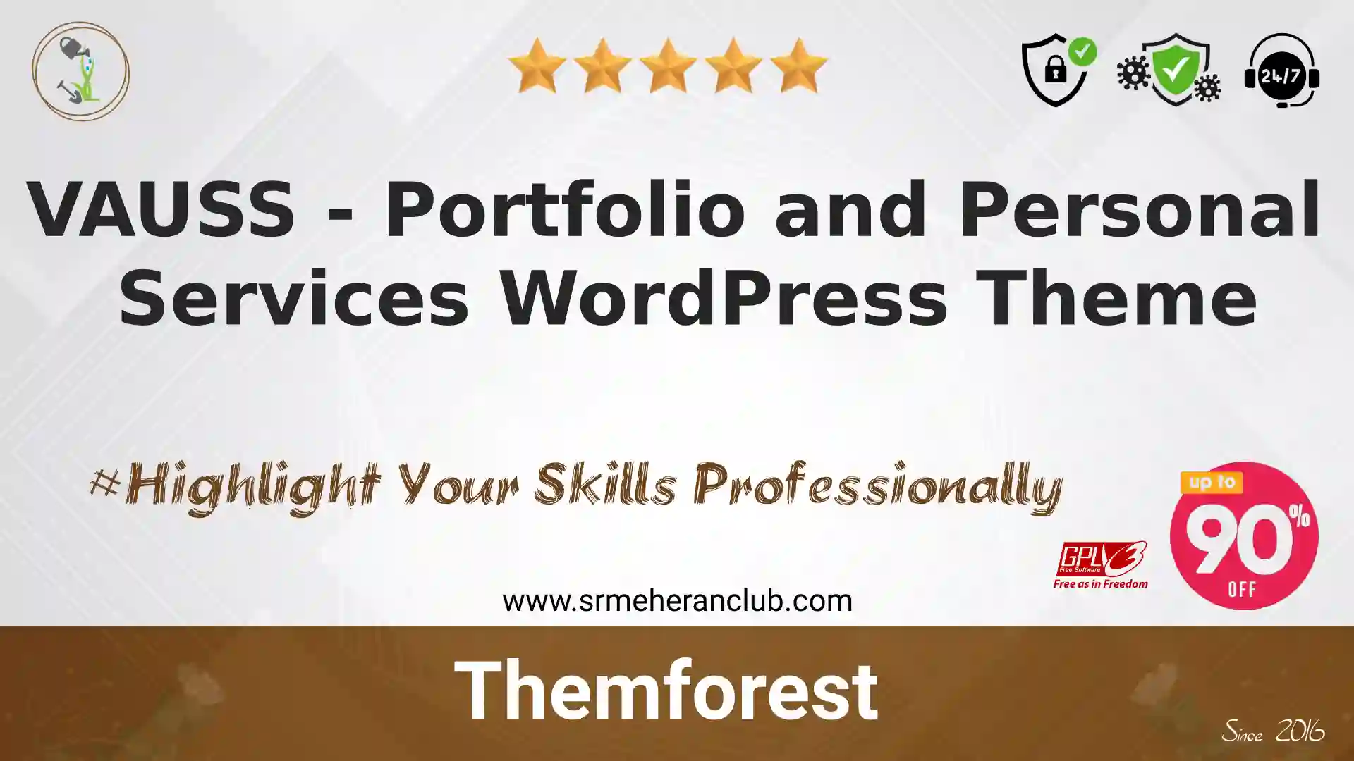 VAUSS – Portfolio and Personal Services WordPress Theme — Theme by Themeforest
