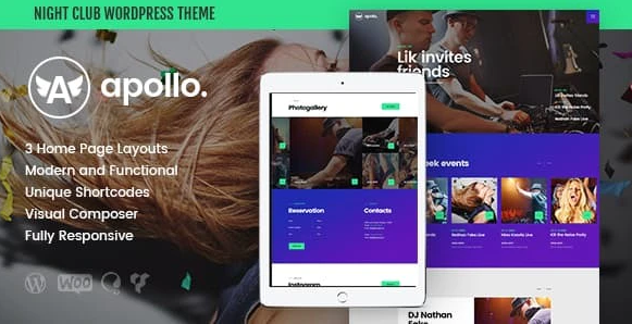 Product Image - Apollo | Night Club, DJ Concert & Music Event WP 1.3 Product Image - Apollo | Night Club, DJ Concert & Music Event WP 1.3