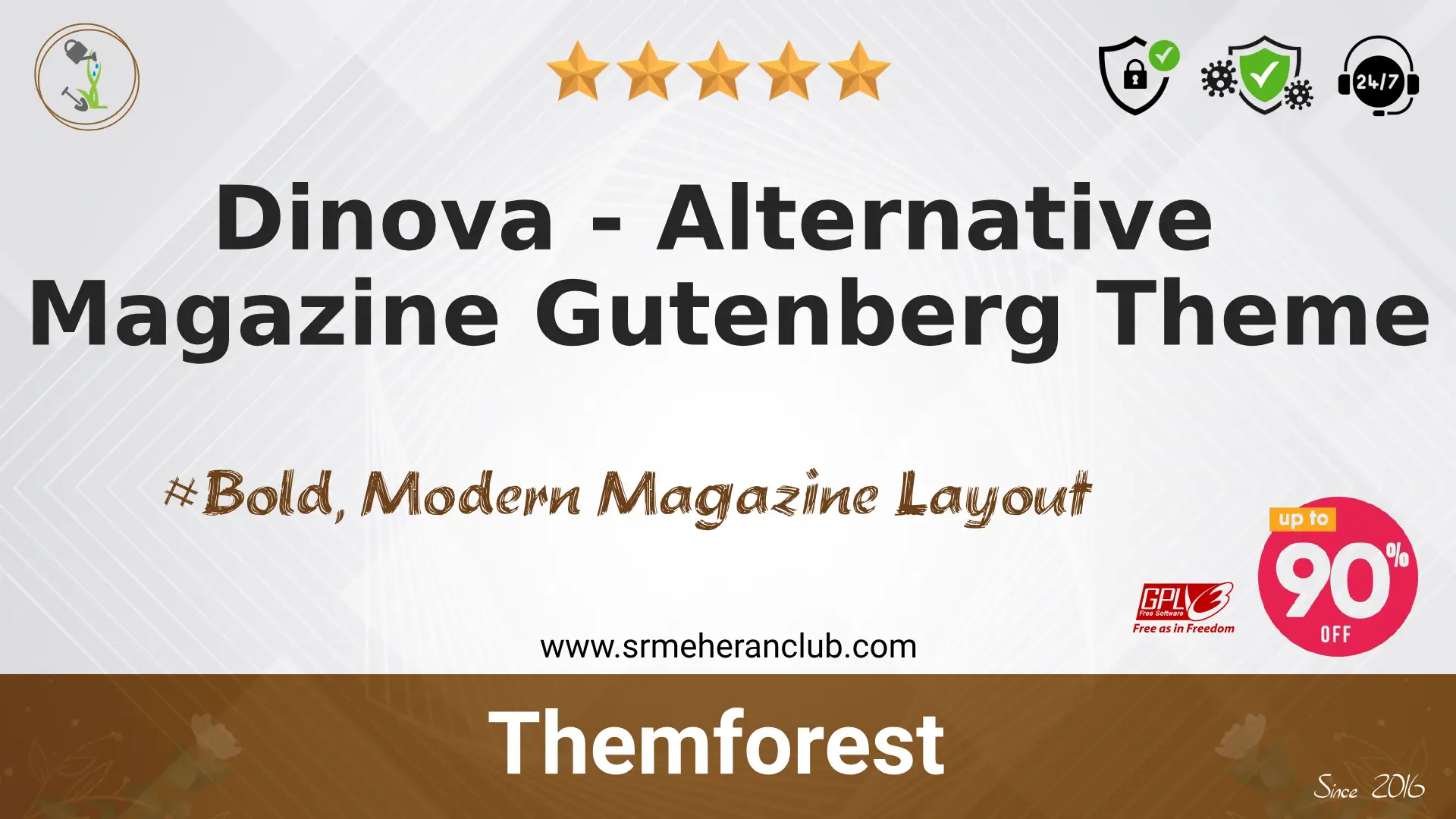 Dinova – Alternative Magazine Gutenberg Theme — Theme by Themeforest