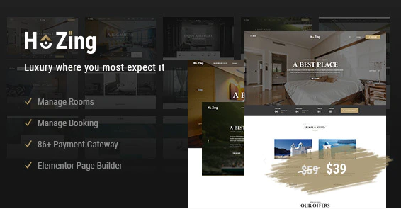 Product Image - Hozing – Hotel Booking WordPress Theme 1.1.5