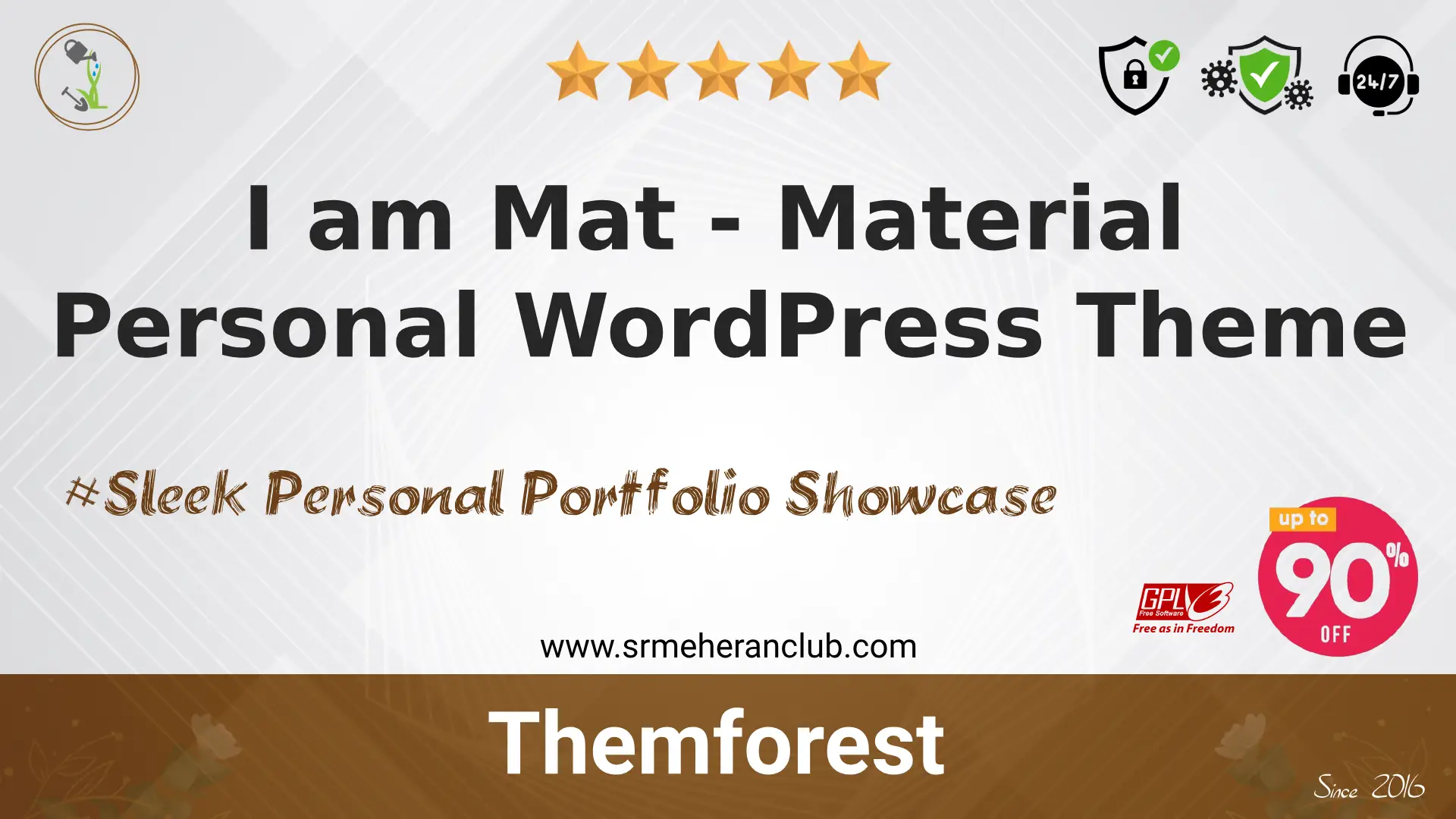 I am Mat – Material Personal WordPress Theme — Theme by Themeforest
