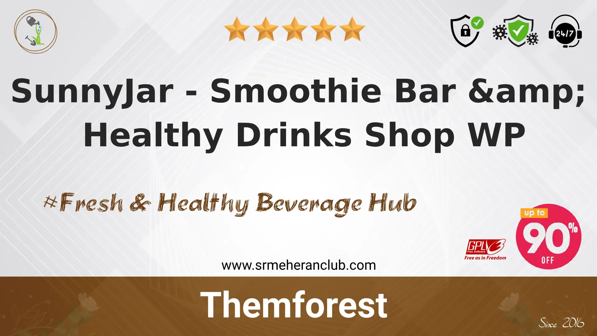 SunnyJar – Smoothie Bar & Healthy Drinks Shop WP — Theme by Themeforest