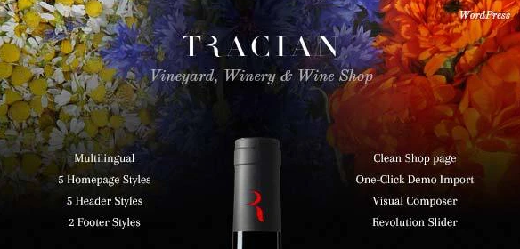 Tracian - Wine WordPress Theme