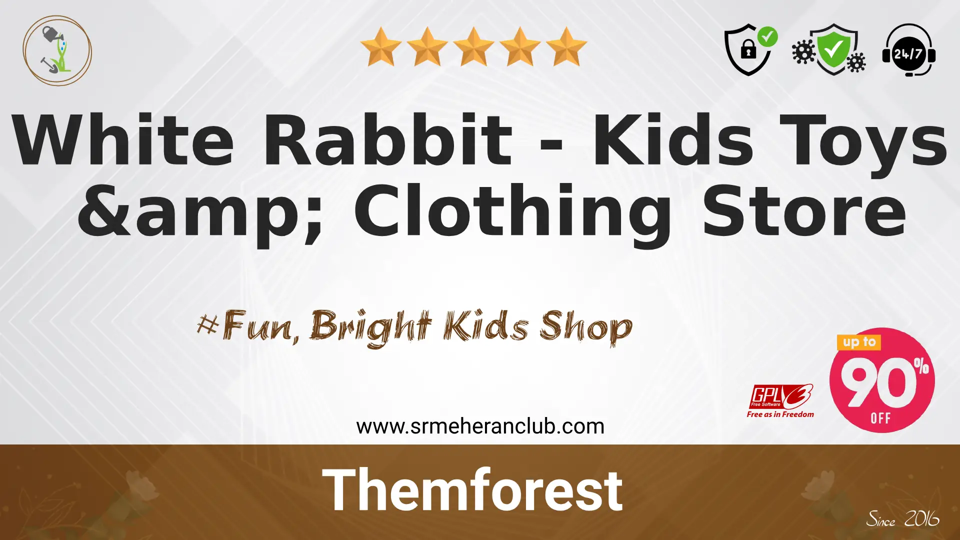 White Rabbit – Kids Toys & Clothing Store — Theme by Themeforest