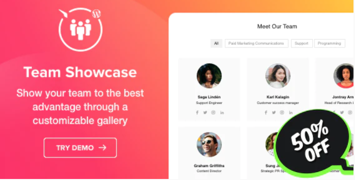 Elfsight Team Showcase