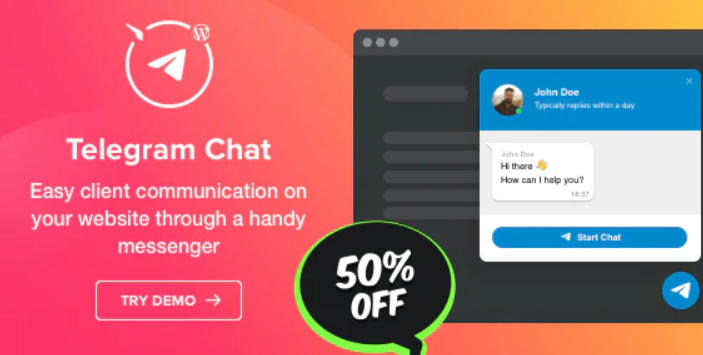 Elfsight Telegram Chat