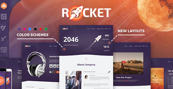 Product Image - Rocket – Creative Multipurpose WordPress Theme 2.8.2 Product Image - Rocket – Creative Multipurpose WordPress Theme 2.8.2