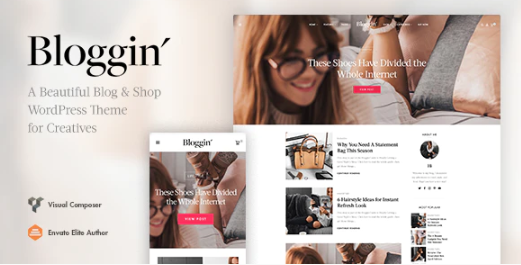 Blggn - A Responsive Blog & Shop WordPress Theme