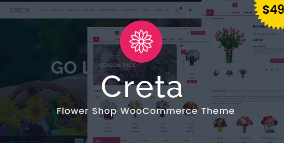 Creta - Flower Shop WooCommerce WordPress Theme