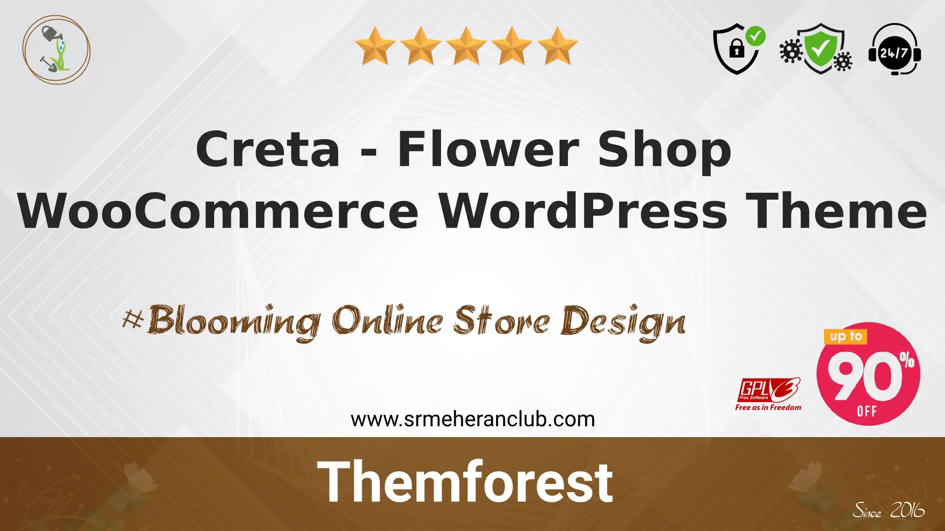 Creta – Flower Shop WooCommerce WordPress Theme — Theme by Themeforest