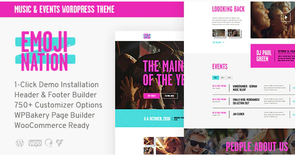 EmojiNation | Night Club & Concert Event WordPress Theme