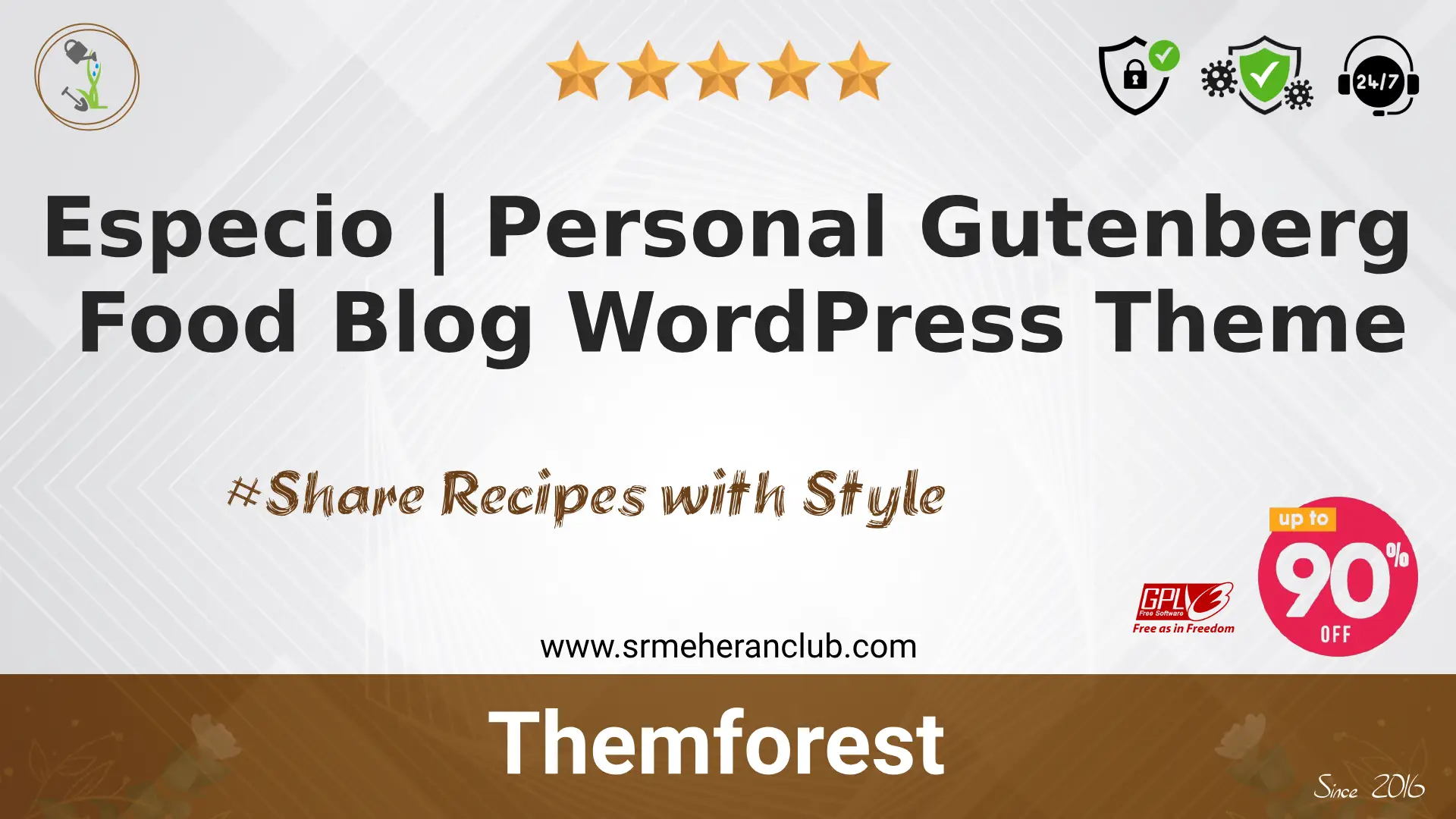 Especio | Personal Gutenberg Food Blog WordPress Theme — Theme by Themeforest