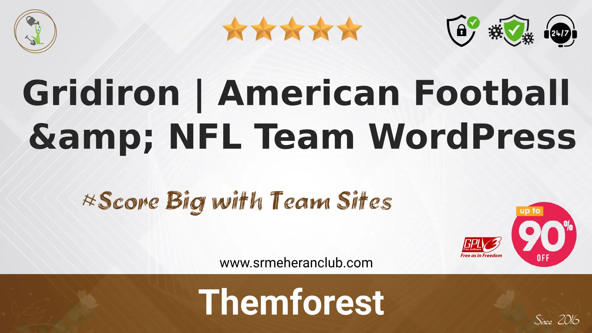 Gridiron | American Football & NFL Team WordPress — Theme by Themeforest
