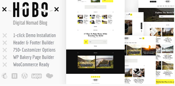 Hobo | Digital Nomad Travel Lifestyle Blog WordPress Theme