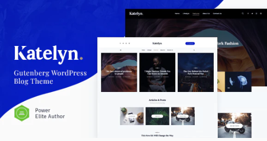 Katelyn | Creative Gutenberg Blog WordPress Theme