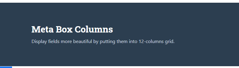 Meta Box Columns