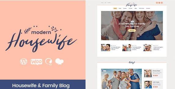 Modern Housewife | Women & Family WordPress Blog Theme